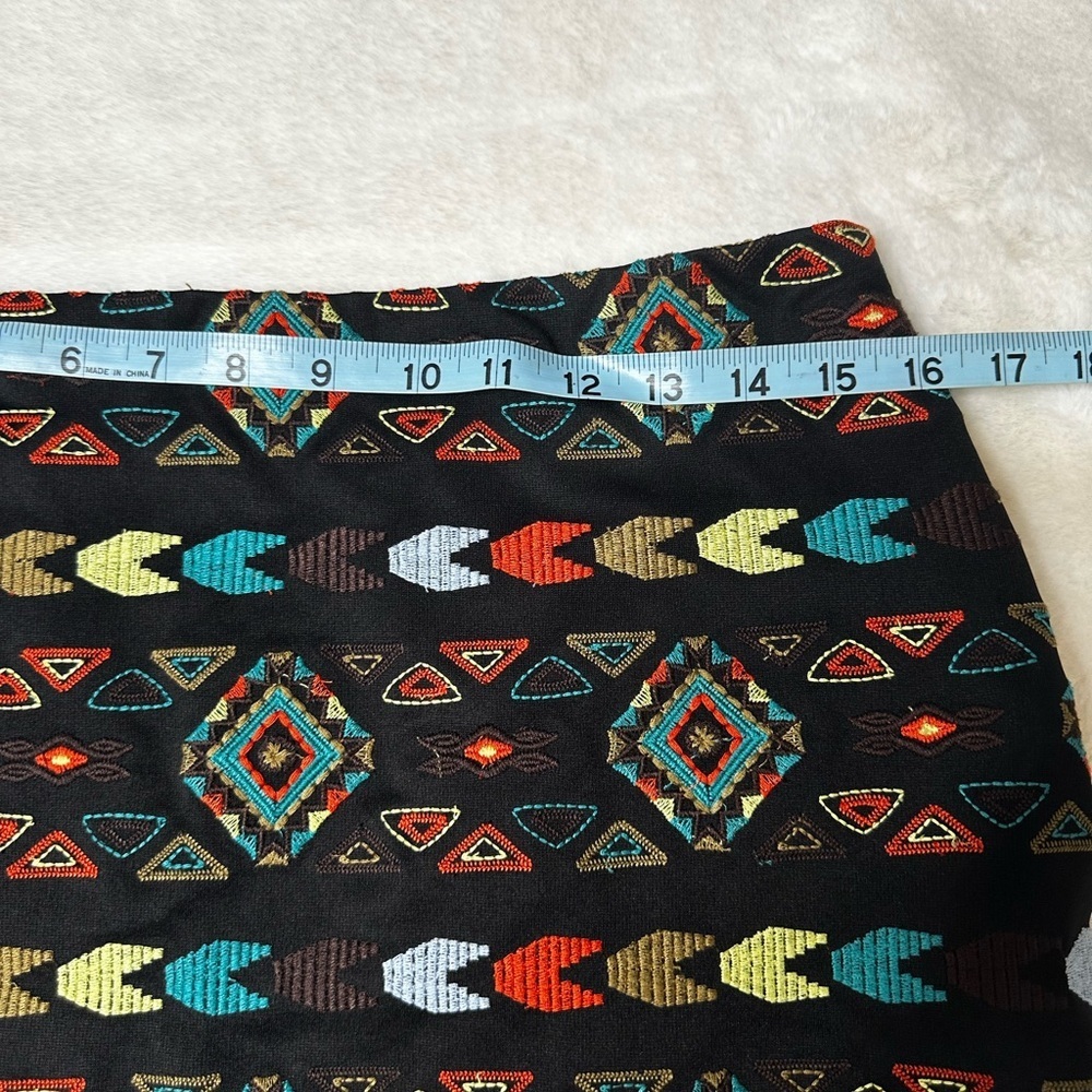 Ark & Co Colorful Patterned Mini Skirt - Picture 6 of 7